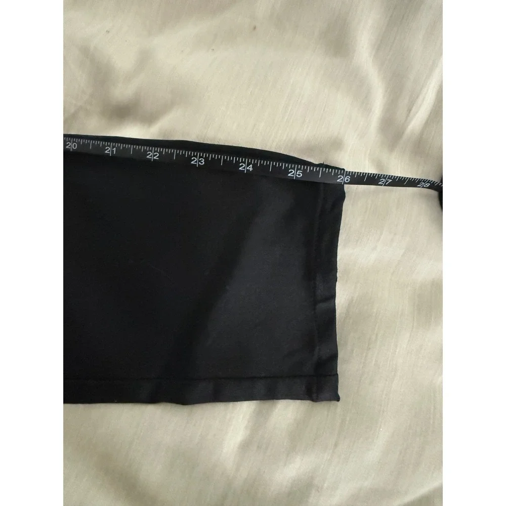 L'AGENCE Margot Coated High Rise Skinny Pants Black Pull On Leggings Size‎ L - Picture 6 of 7